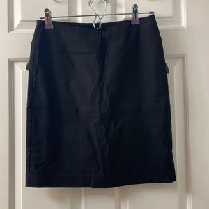 Black stretchy pencil skirt